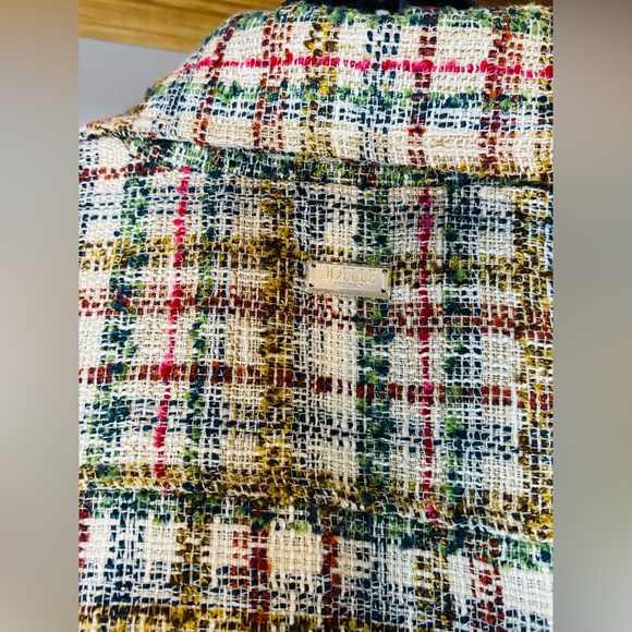 Joelle Tweed Oversized Blazer Jacket – Plaid Multicolor – Size L – Like New - Picture 11 of 12